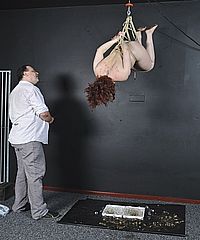 Isabels Suspended Tit Torture